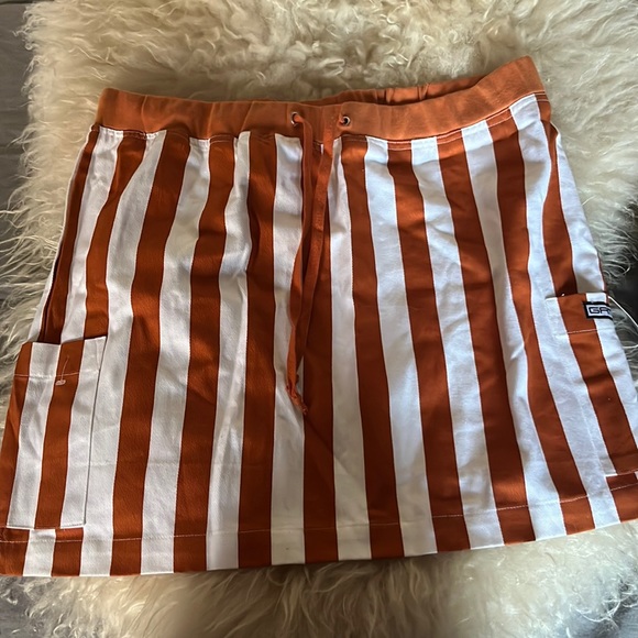 White and Orange Gameday bib skirt (University of Texas - Austin or Tennessee) - Picture 1 of 5